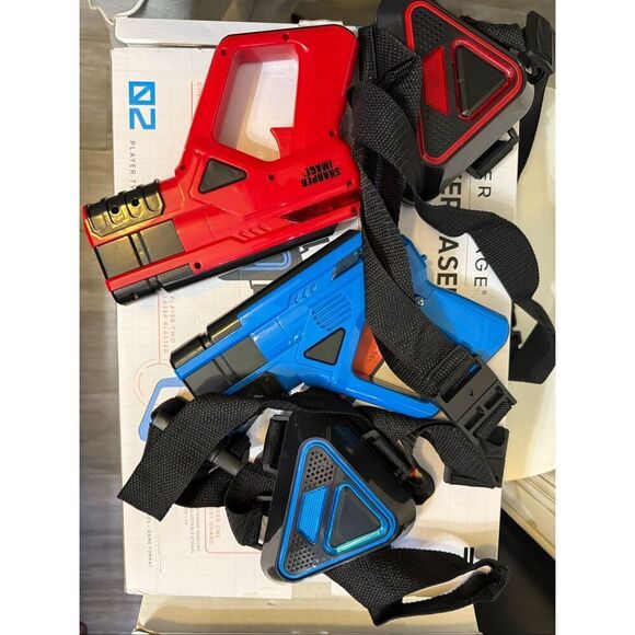 Laser X Ultra Double Blasters Laser Tag Game 2 Players Blue & Red OS - Picture 5 of 8